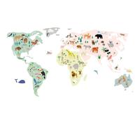 Stickers géants animaux du monde (160 x 80 cm)