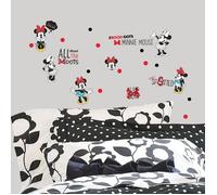 Stickers géants - ROOM MATES - Minnie Mouse - Rockin' my Dots - 35 pièces - Repositionnables