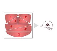 STICKERS HV ROUGE - DELTA PLUS - HESTICKERRO