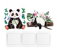 Stickers Interrupteur 2, Animaux Mignons Autocollants de Commutateur de Lampe Autocollants Lumineux Autocollants de Commutateur Mural Chambre Salon Cuisine Bureau