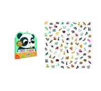 100 autocollants - animaux exotiques