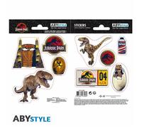 ABYSTYLE - JURASSIC PARK - Stickers - 16x11cm/ 2 planches - Dinosaures