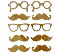 Stickers Liège Moustache 10 Pièces