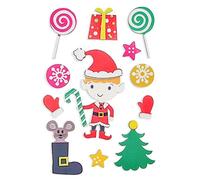 Stickers Lutins De Noël Caoutchouc Mousse 12 Pièces