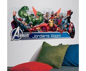 Stickers - Marvel - Avengers - Personnalisable - H42 x L99cm - Décoration murale enfant
