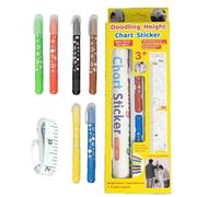 Stickers Mural Croissance Enfant | Règle de Mesure Murale | Autocollants de Toise à Colorier,pour Chambre Enfant Salle de Jeux Classe Maison Garçons Filles Maternelle