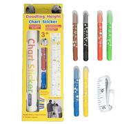 Stickers Mural Croissance Enfant - Règle de Mesure Murale - Autocollants de Toise à Colorier,pour Fille Garçon Crèche Maison Salle de Jeux hambre Enfant