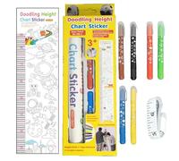 Stickers Mural Croissance Enfant | Règle de Mesure Murale | Toise Ludique pour Dessiner,pour Salle de Classe Maison Garçons Filles Chambre Maternelle