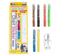 Stickers Mural Croissance Enfant,Règle de Mesure Murale - Toise Rigolote à Colorier | pour Chambre Enfant Salle de Jeux Classe Maison Garçons Filles Maternelle