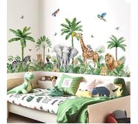 Stickers Muraux Animaux de Jungle Autocolnt Mural Safari (XL) Animaux Sauvages XXL STICKERS