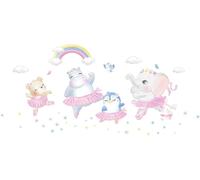 Stickers muraux – Animaux pour enfants, danseurs classiques – Autocollants – 180 x 120 cm