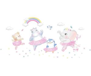 Stickers muraux – Animaux pour enfants, danseurs classiques – Autocollants – 180 x 120 cm