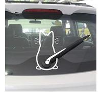 Stickers Muraux - Autocollant Chat Mignon - Noir - Facile à coller - Décoration Voiture