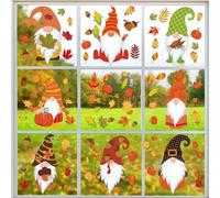 Stickers muraux autocollants : 8 châtaigniers aux feuilles colorées | Stickers muraux « Châtaigniers » – Printemps – Chambre d'enfant – Cuisine – Grand format