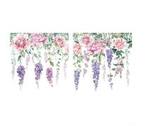 Stickers muraux autocollants Lavande 30 cm PVC Decor | Charmant design lavande, auto-dos, lisse pour une application de surface, taille 30 x 30 cm, décoration de chambre à coucher