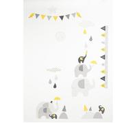 Stickers muraux - Babyfan - Eléphant - Papier gris - Décoration chambre bébé - Non toxique