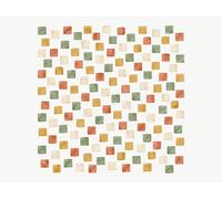 Stickers Muraux Chambre Enfant Carrés peints, lot de 135, Carrés, damier, frise, grille, autocollants repositionnables, 150 x 150 cm