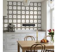Stickers Muraux Cuisine Bois Gris Maroc Credence Adhesive pour Cuisine Imperméable Dalle PVC Adhesive Murale pour Chambre Placard Stickers Muraux Salle de Bain 20x20 cm/ 5 pcs