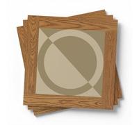 Stickers Muraux Cuisine Géométrique Brun Vert Credence Adhesive pour Cuisine Imperméable Dalle PVC Adhesive Murale pour Chambre Placard Stickers Muraux Salle de Bain 20x20 cm/ 5 pcs