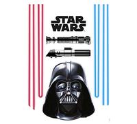 Stickers muraux de Komar - Star Wars Darth Vader and Lightsaber - pièces