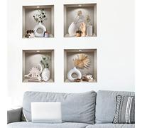 Stickers Muraux Deco Design Décoration Chambre Adulte Auto Adhésif - Sticker Mural 3D Cuisine - Décoration Deco Design Intérieur 60 x 60 cm