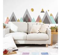 Sticker mural – Décoration de chambre à coucher/salon – Immense sticker mural représentant les montagnes scandinaves de Córdoba – 110 x 165 cm