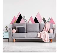 Sticker mural – Décoration de chambre à coucher/salon – Immense sticker mural représentant les montagnes scandinaves HOGGAR – 100 x 150 cm