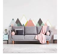 Stickers muraux - Décoration Chambre Salon - Autocollant Sticker Mural géant Montagnes scandinaves Kristal - 120x180cm