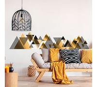Stickers muraux - Décoration Chambre Salon - Autocollant Sticker Mural géant Montagnes scandinaves LAURENTIKES - 110x165cm