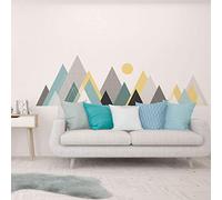 Sticker mural – Décoration de chambre à coucher/salon – Immense sticker mural représentant les montagnes scandinaves du Nevada – 120 x 180 cm