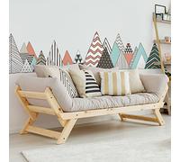 Stickers muraux - Décoration Chambre Salon - Autocollant Sticker Mural géant Montagnes scandinaves TORNGAT - 110x165cm