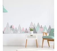 Stickers muraux - Décoration Chambre Salon - Autocollant Sticker Mural géant Montagnes scandinaves VIRUNGA - 120x180cm
