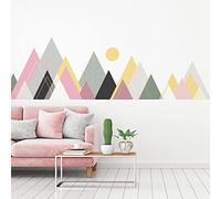 Stickers muraux - Décoration Chambre Salon - Autocollant Sticker Mural géant Montagnes scandinaves VOGIA - 120x180cm