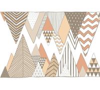 Stickers muraux – Décoration de chambre à coucher/salon – Immense motif de montagnes scandinaves RONCADOR – 100 x 150 cm