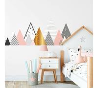 Stickers muraux Enfants - Décoration Chambre bébé - Autocollant Sticker Mural géant Enfant Montagnes scandinaves LORAKA - 40x65cm