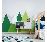 Stickers muraux Enfants - Décoration Chambre bébé - Autocollant Sticker Mural géant Enfant Montagnes scandinaves EKA - 50x75cm
