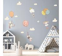 Stickers muraux enfants - Decoration chambre bébé - Sticker mural chambre enfant - Autocollant mural souris et les ballons volants - H60 x L90 cm