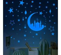 Stickers Muraux Espace Lumineux, Stickers Lumineux Étoile Lune, Stickers Muraux Lumineux Chambre D'enfant Chambre Bébé Plafond Salon Stickers Muraux Fluorescents Vert
