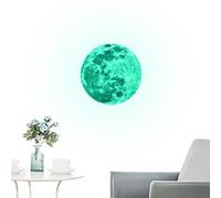 Stickers muraux fluorescents Lune - Technologie d'impression HD - Auto-adhésifs - Pour chambre d'enfant, chambre à coucher, salon, bureau