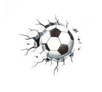 Stickers Muraux Football Décoration Chambre Enfants Deco Chambre Ado Garcon 3D Foot Poster Mural Autocollant Stickers Decal