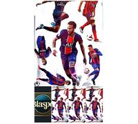 Stickers Muraux Football - Joueur Attaquant - Lot de 6 à 7 Autocollants - Grand Format 90x60 cm - Neuf