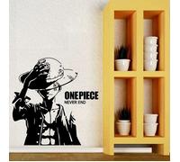 Stickers Muraux - LARGEIGHT - One Piece - Pirates Luffy - Vinyle - Décoration Jardin