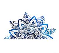 Stickers muraux Mandala Lotus en vinyle Motif fleur de lotus Datura Zen Decor Stickers