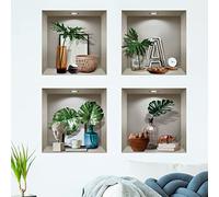 Stickers Muraux Plantes et Objets Décoration Chambre Adulte Auto Adhésif - Sticker Mural 3D Cuisine - Décoration Plantes et Objets Intérieur 60 x 60 cm