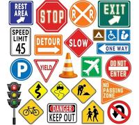 Stickers Muraux Signalisation Stop Rue Décoration Enfant | Thème signalisation routière, stop et rue, ambiance transport réaliste, pour décor ludique et éducatif