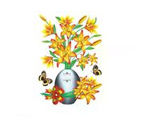 Stickers muraux vase à plantes