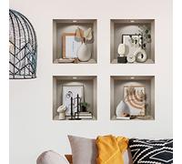 Stickers Muraux Vases et Objets Décoration Chambre Adulte Auto Adhésif - Sticker Mural 3D Cuisine - Décoration Vases et Objets Intérieur 60 x 60 cm