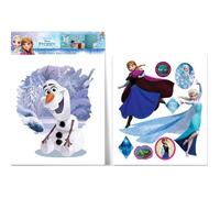 Stickers Olaf Elsa et Anna La Reine des Neiges - Disney - Grand format - Bleu - Enfant - Fille