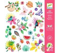 Stickers Exotiques en Papier - 160 Pièces pour Créations Artistiques