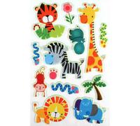 Stickers Phosphorescents Animaux Savane 1 À 8 Cm 13 Pièces